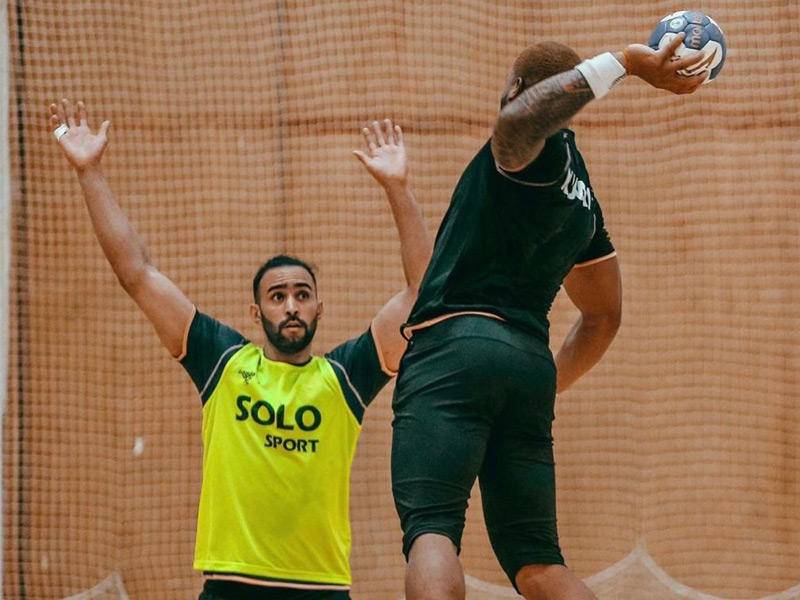 جانب من تدريبات الكويت في دبي