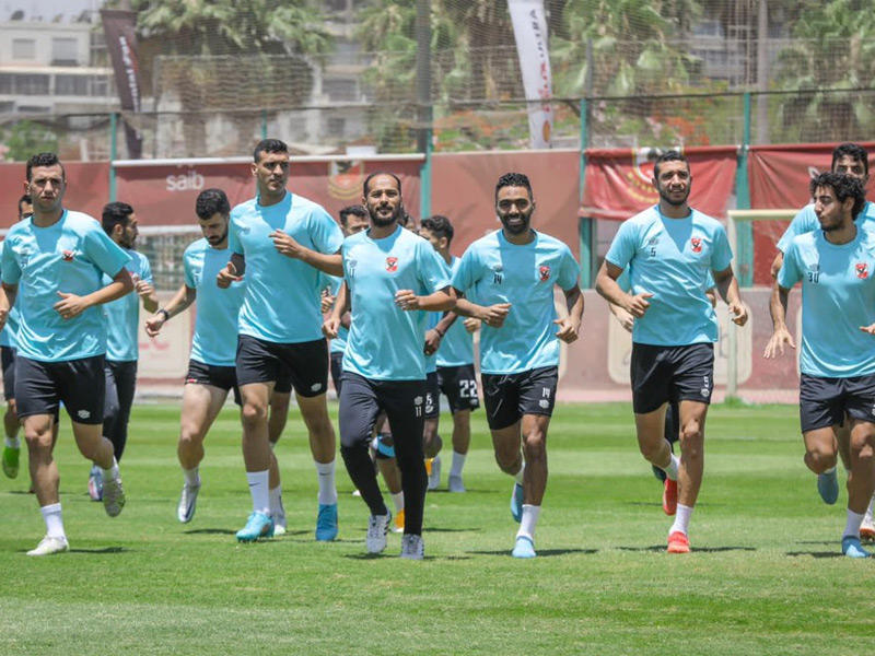 جانب من تدريب الأهلي