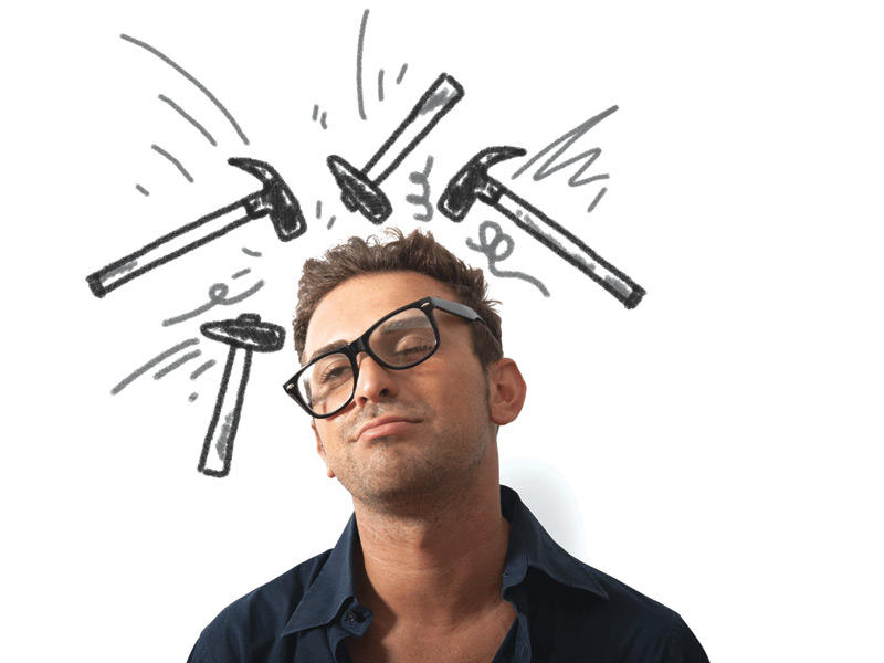  نصف سكان العالم يعانون من الصداع .