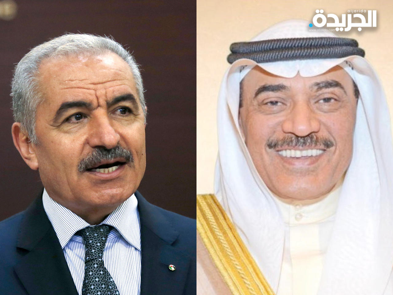 سمو الشيخ صباح الخالد ورئيس وزراء فلسطين الدكتور محمد اشتية