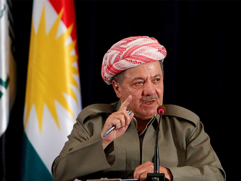 الزعيم الكردي مسعود البارزاني