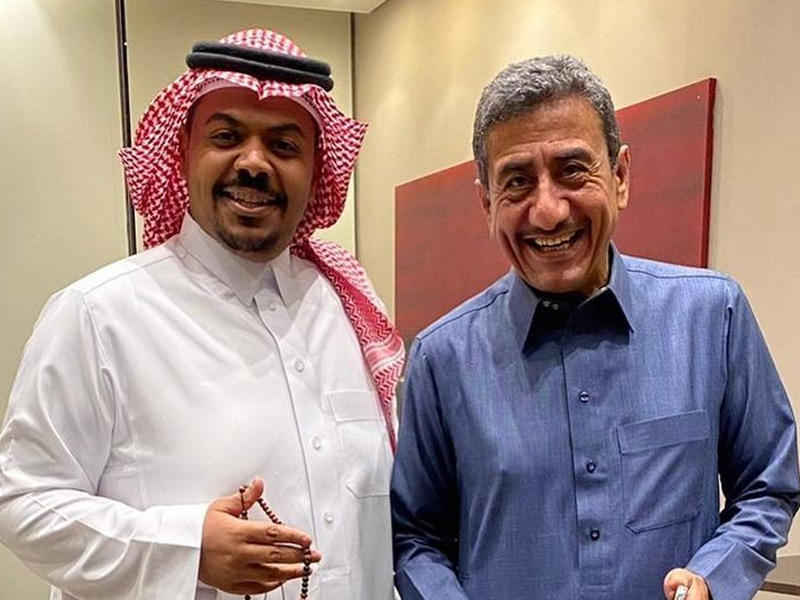 الفنان ناصر القصبي والمخرج محمد الحملي