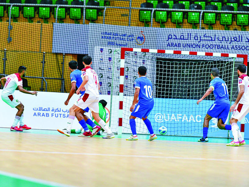 جانب من مباراة الكويت والمغرب