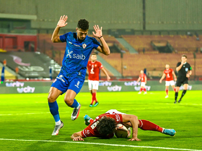 جانب من مباراة الأهلي والزمالك
