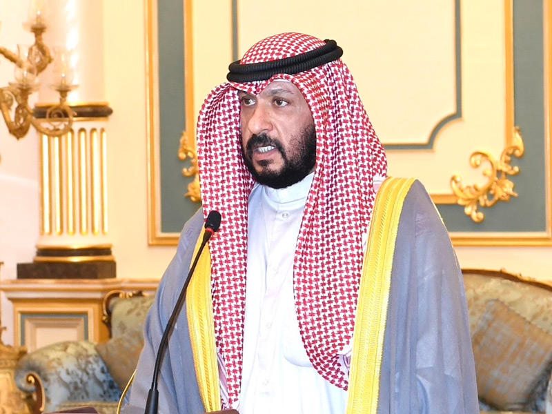 نائب رئيس مجلس الوزراء وزير الدفاع الشيخ طلال الخالد