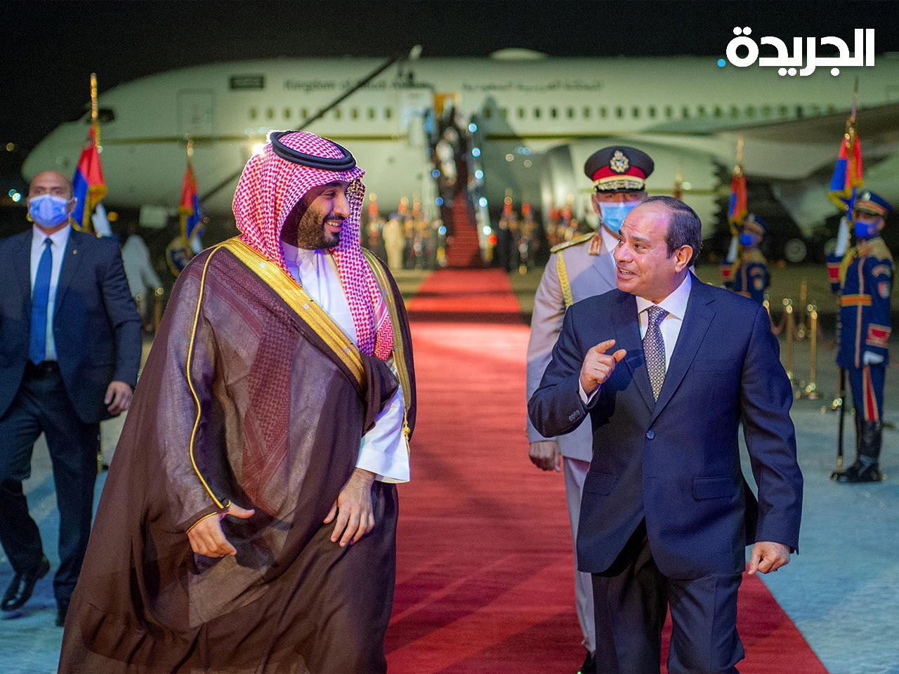السيسي مستقبلاً محمد بن سلمان في القاهرة