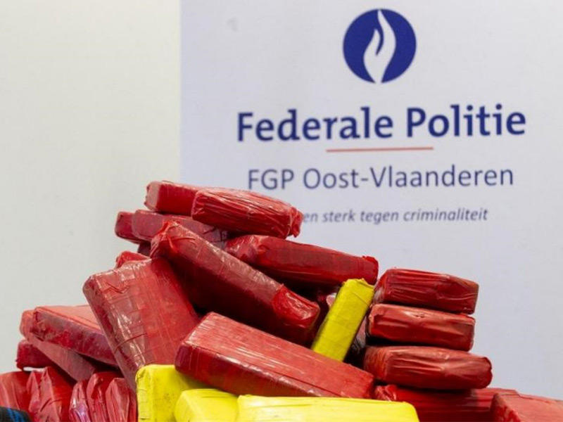 الكوكايين الذي ضبط داخل شحنة الكاكاو 