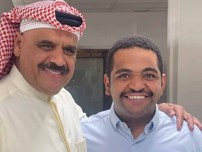 الفنان داود حسين والنجم الشاب خالد المظفر