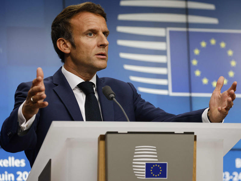الرئيس الفرنسي إيمانويل ماكرون