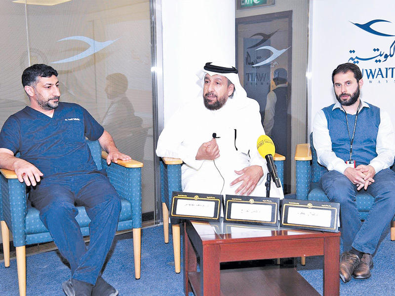 اختصاصي أول أمراض الباطنية وأمراض الكلى وضغط الدم د. يوسف بهبهاني خلال الندوة