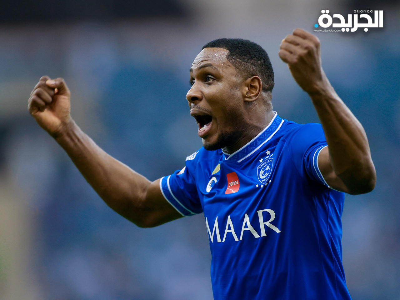 فرحة لاعبي الهلال بالفوز ببطولة الدوري