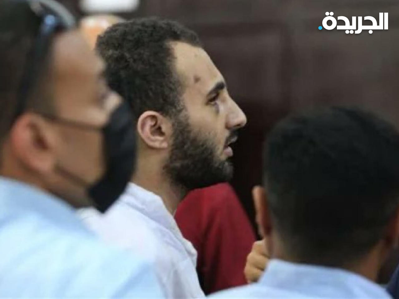 المتهم خلال جلسة المحاكمة