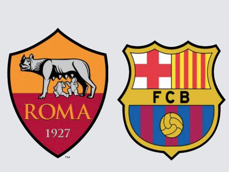 شعار نادي برشلونة -  شعار نادي روما