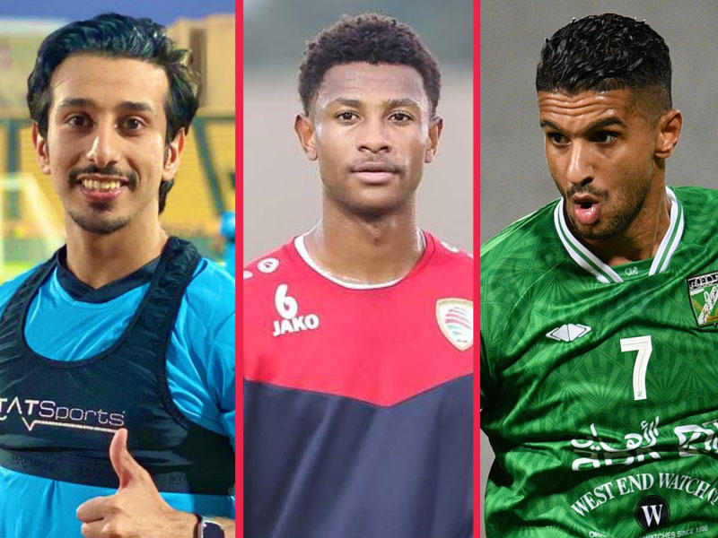  محترف العربي الليبي محمد الصولة - اللاعب العماني أرشد العلوي - اللاعب سيف الحشان