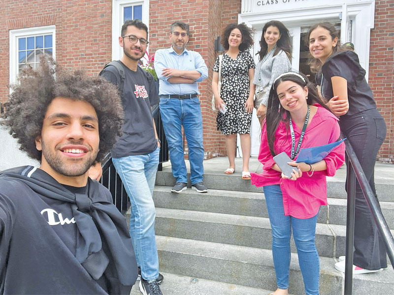 جانب من الطلبة المبتعثين