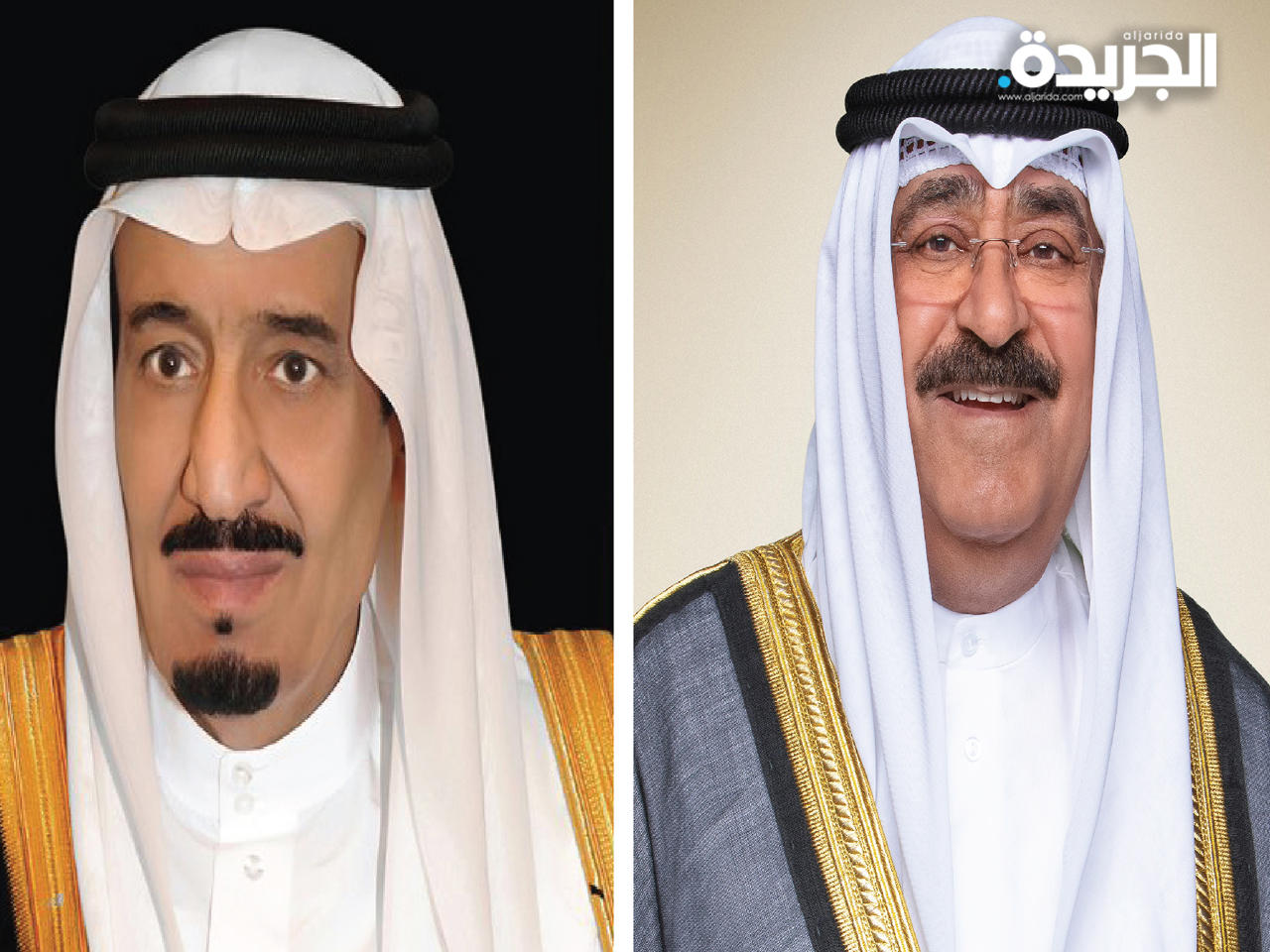سمو ولي العهد الشيخ مشعل والملك سلمان بن عبدالعزيز