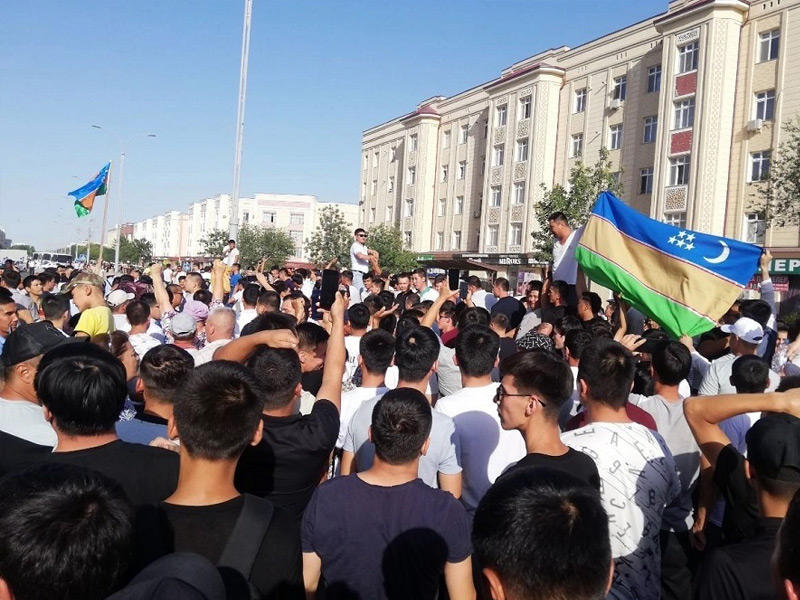 مظاهراة في أوزبكستان