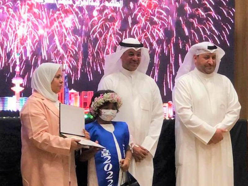 أحد الطلاب المكرّمين