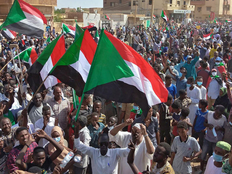  الاعتصامات في العاصمة السودانية
