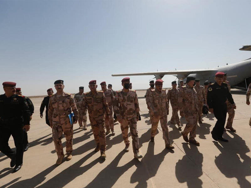 قيادة الجيش العراقي تصل إلى قضاء مخمور المتنازع عليه مع كردستان (روودادو)