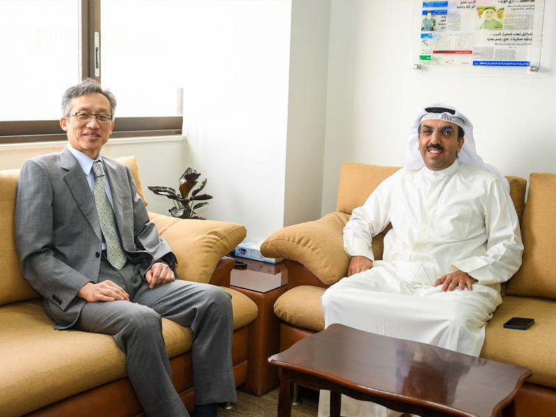 رئيس التحرير مستقبلاً سفير اليابان