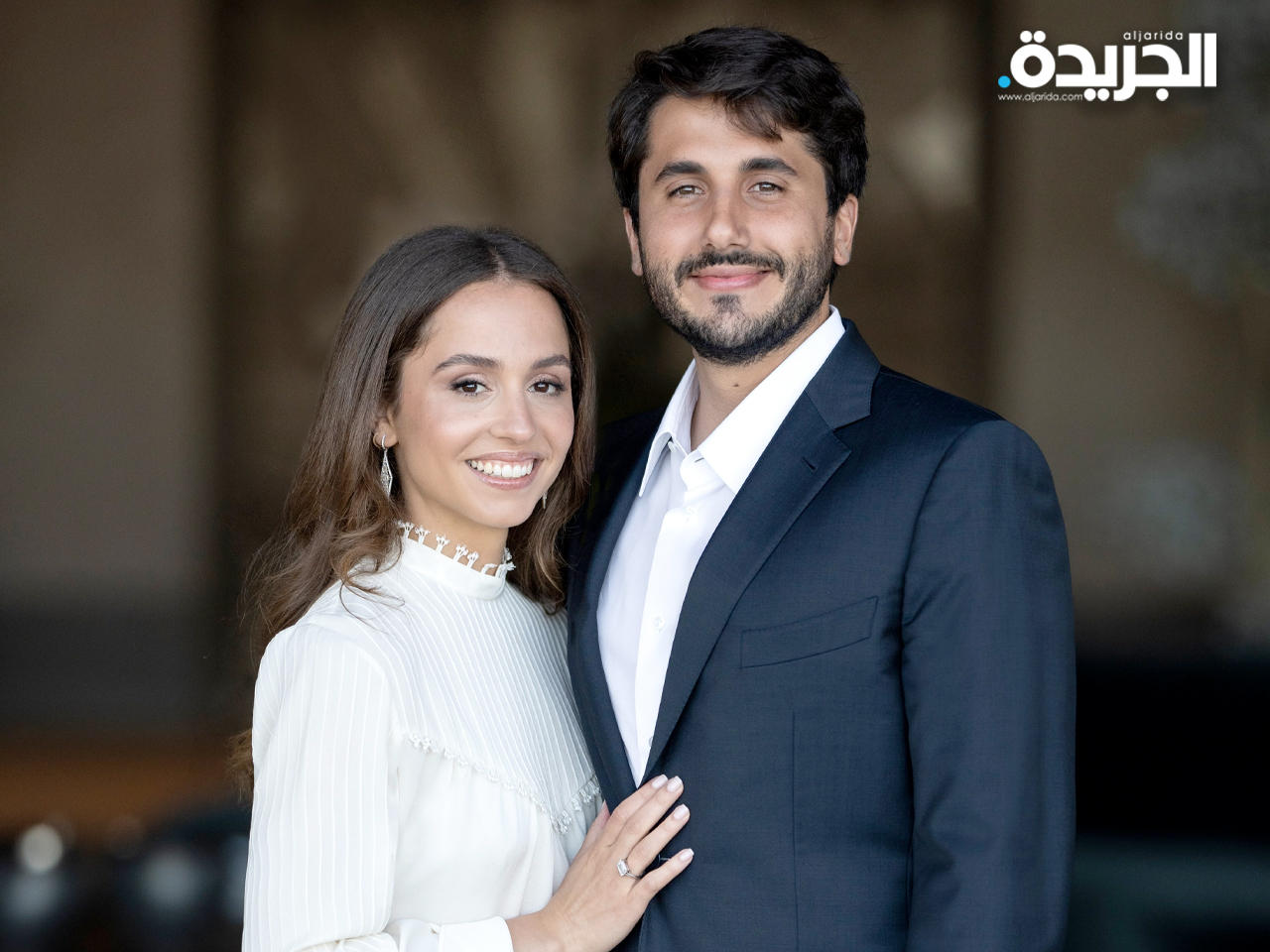 الأميرة إيمان وخطيبها جميل ألكساندر ترميوتس