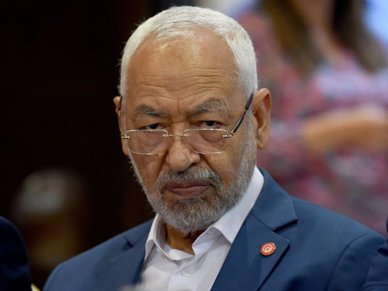  رئيس البرلمان المنحلّ زعيم حركة النهضة راشد الغنوشي