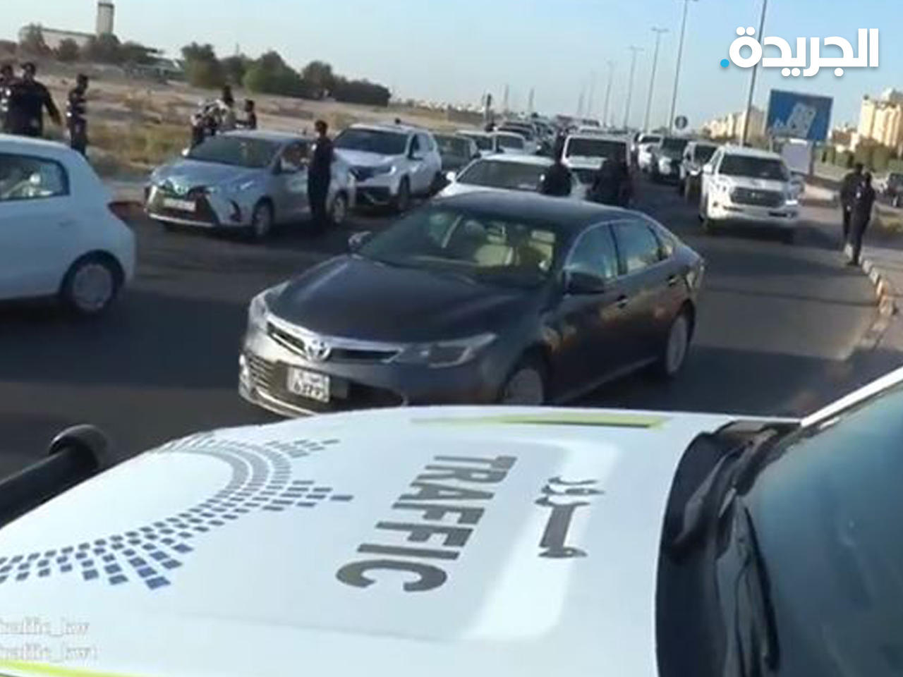 جانب من الحملة المرورية