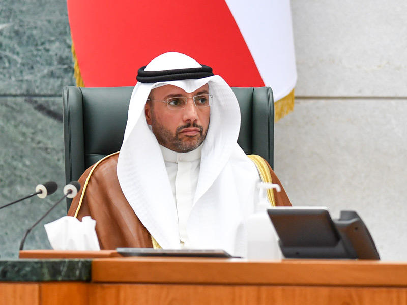 الغانم مترئسا جلسة سابقة