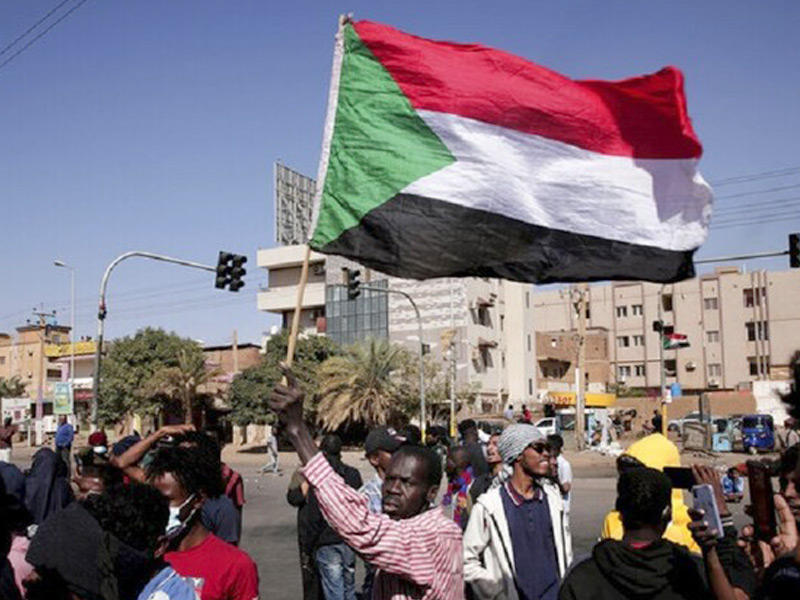مسيرات احتجاجية رافضة للانقلاب العسكري في السودان 