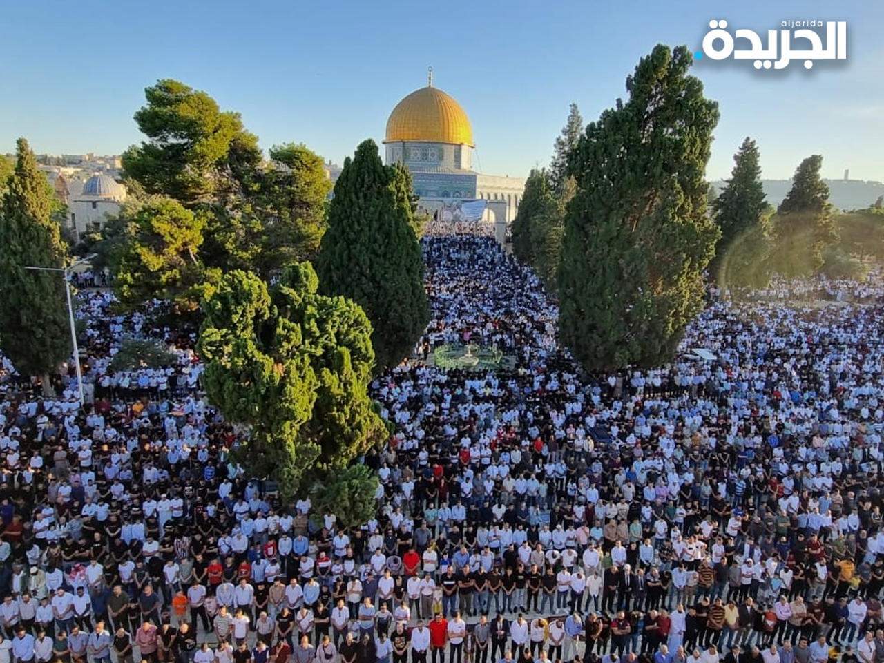 150 ألف فلسطيني يؤدون صلاة عيد الأضحى في المسجد الأقصى