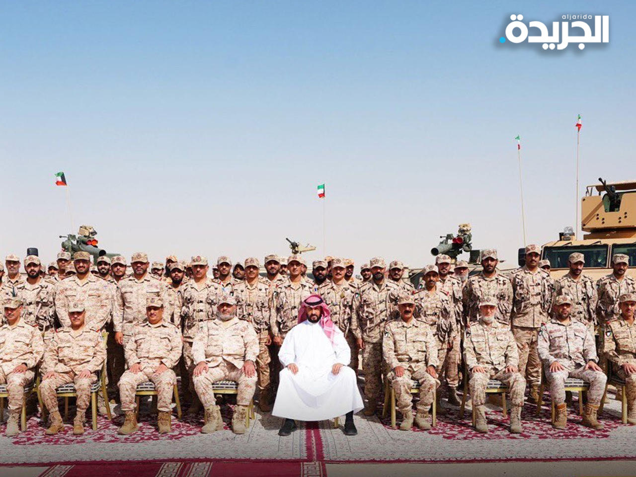 الوزير طلال الخالد متوسطاً قوة الواجب «صباح»