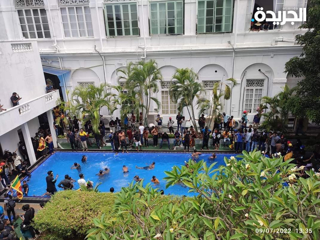 اقتحام مقر الإقامة الرسمي للرئيس جوتابايا راجاباكسا