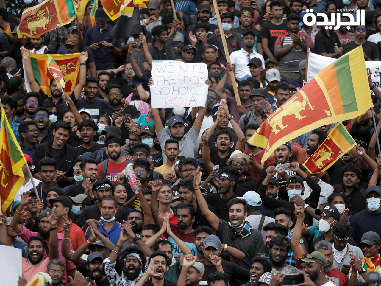 جانب من الاحتجاجات