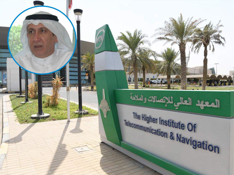 المعهد العالي للاتصالات والملاحة وفي الاطار مدير المعهد العالي للاتصالات والملاحة في الهيئة العامة للتعليم التطبيقي والتدريب، عباس السماك