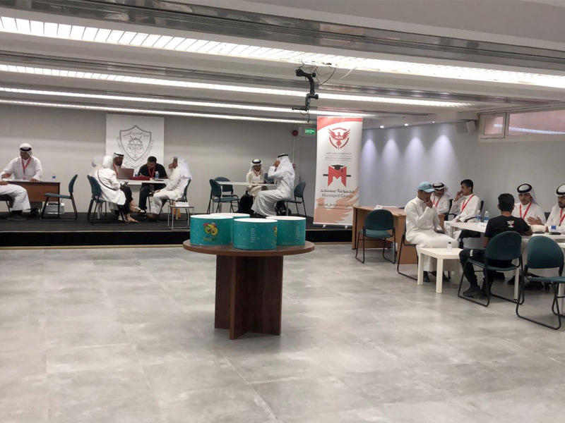 جانب من فعاليات مجموعة مستجد خلال استقبالها الطلبة