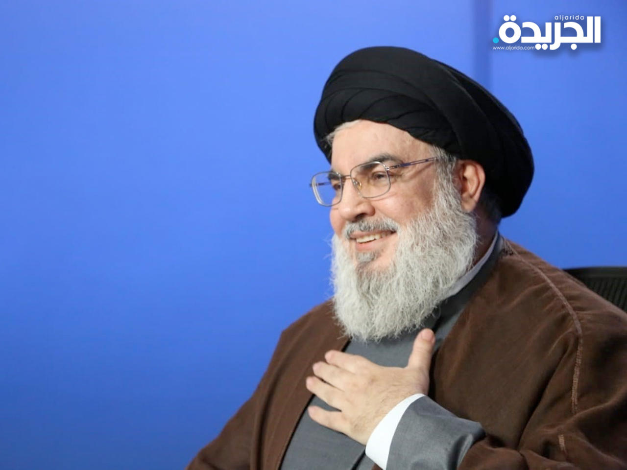 زعيم جماعة حزب الله اللبنانية حسن نصر الله