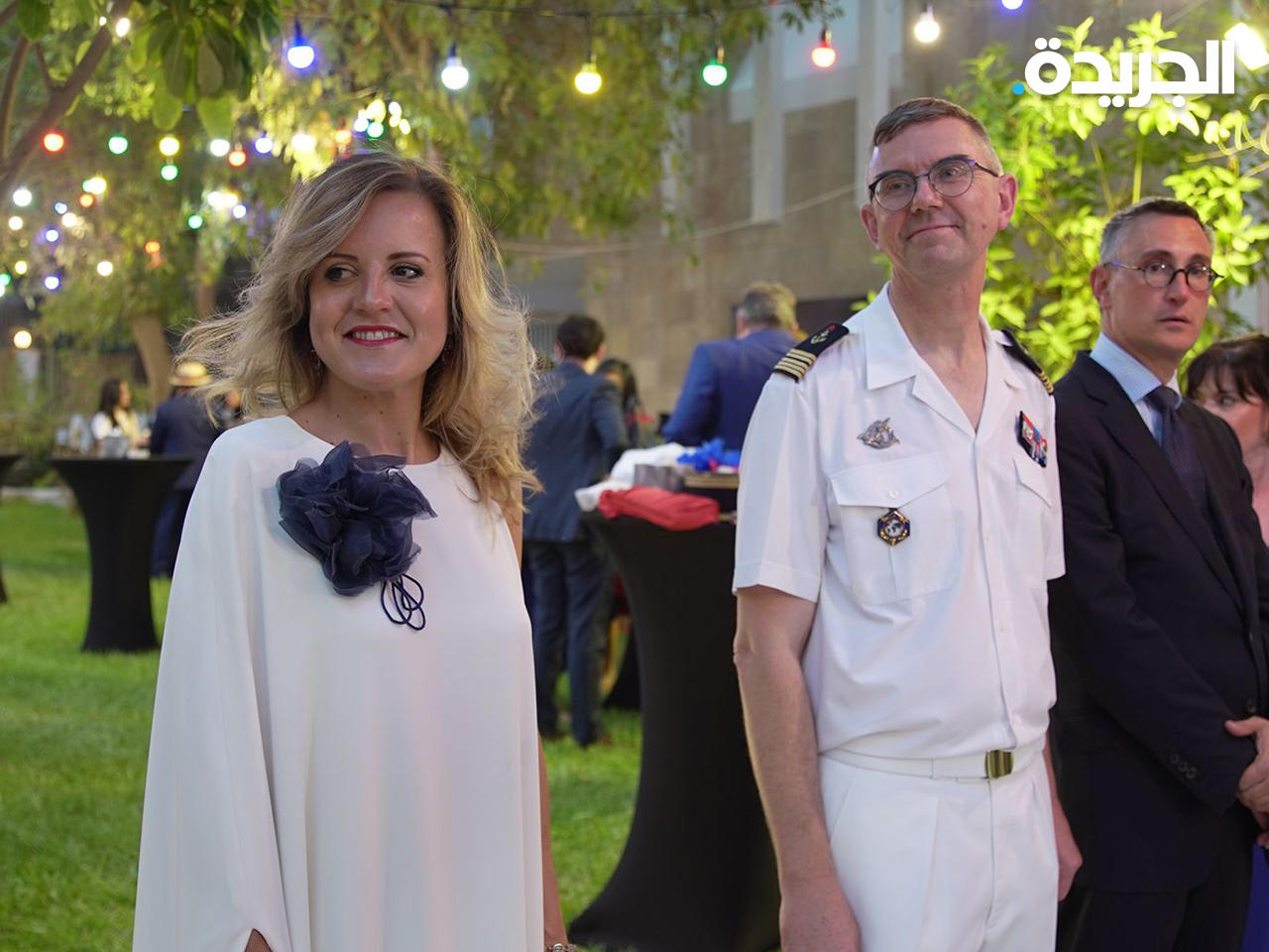 السفيرة الفرنسية خلال الاحتفال باليوم الوطني لبلادها