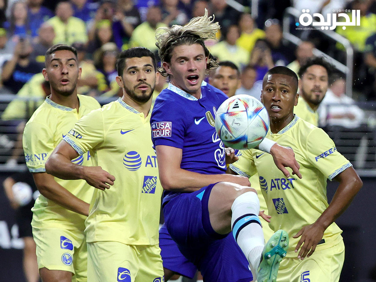 كونور غالاغر خلال مشاركته في الفوز 2-1 على نادي أمريكا