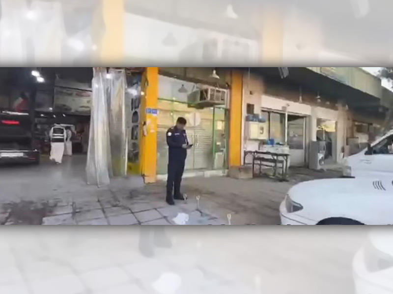 مداهمة إحدى الورش المخالفة