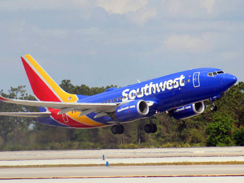 احد الطائرات التابعة لشركة الطيران «ساوث ويست» 