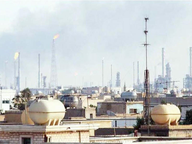 جانب من مظاهر التلوث البيئي في «أم الهيمان»