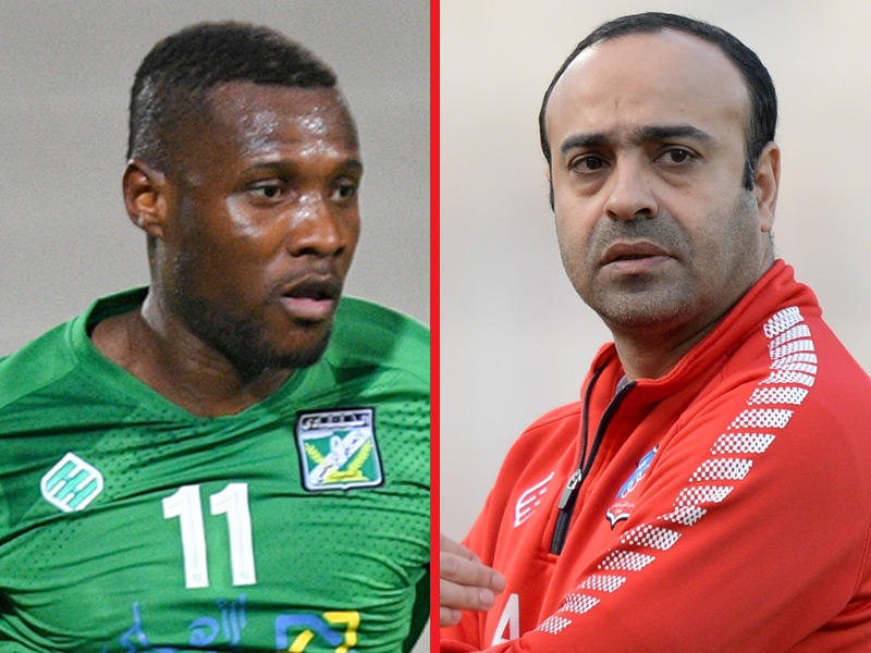  نائب رئيس جهاز الكرة في نادي الكويت عادل عقلة - المحترف الإيفواري سيدرك هنري