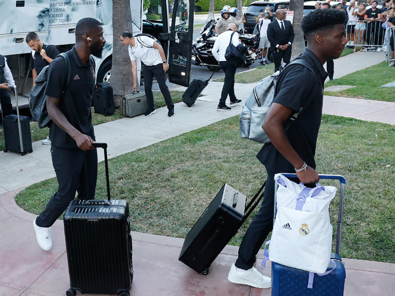 وصل فريق ريال مدريد