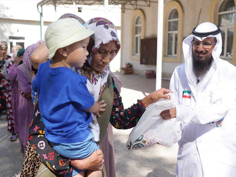 جانب من مشروع توزيع الاضاحي لجمعية الصفا الخيرية الإنسانية والأمانة العامة للأوقاف