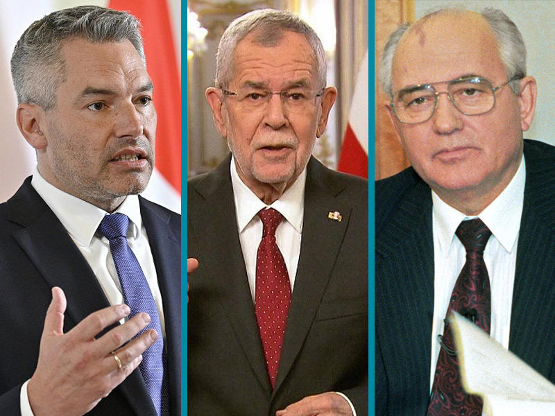 ميخائيل غورباتشوف - ألكسندر فان دير بيلين - كارل نيهامر