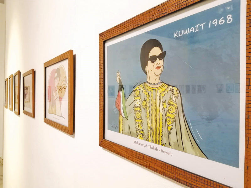 من الأعمال الكويتية المشاركة في الملتقى