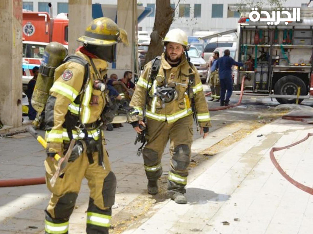 رجال «الإطفاء» في حادث حريق خيطان