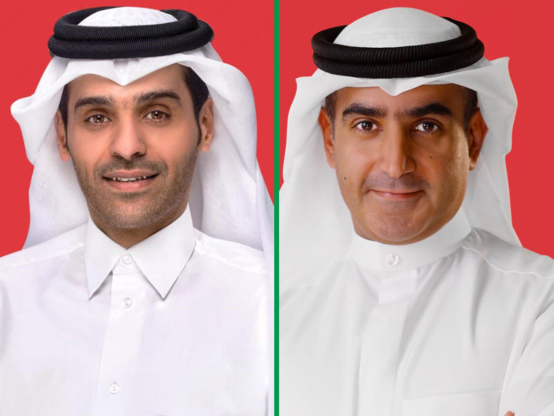 الرئيس التنفيذي لـ Ooredoo الكويت عبدالعزيز البابطين - رئيس مجلس الإدارة، الشيخ محمد آل ثاني