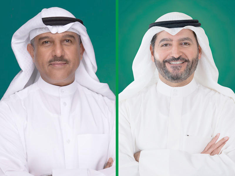 رئيس مجلس الإدارة في بيت التمويل الكويتي (بيتك) حمد المرزوق - الرئيس التنفيذي لمجموعة «بيتك» بالتكليف عبدالوهاب الرشود